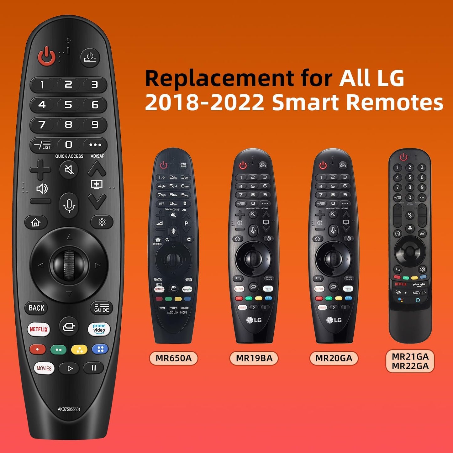 LG Magic Remote Control 2020 model LG TV compatible - AN-MR20GA