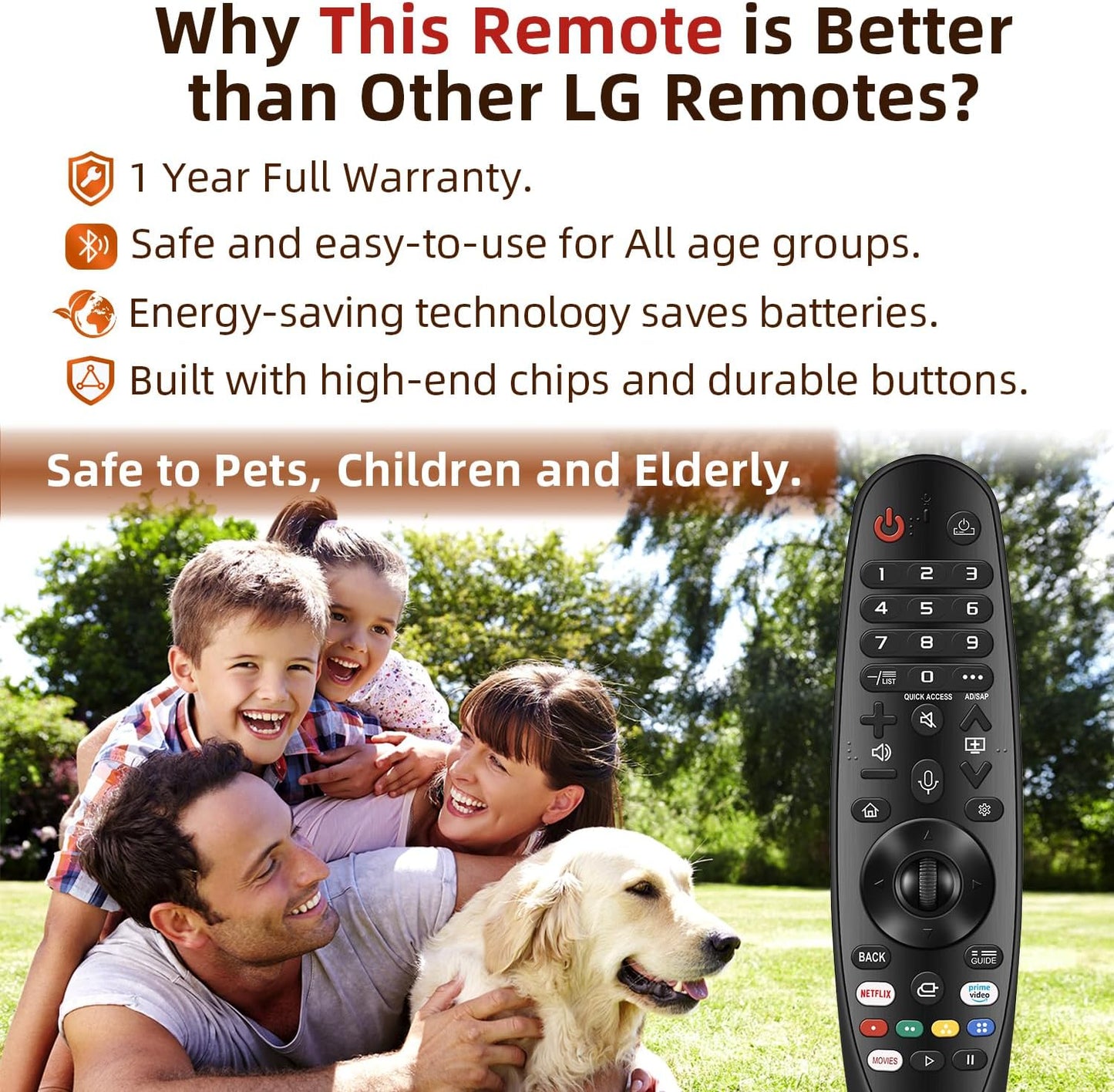 LG Magic Remote Control 2020 model LG TV compatible - AN-MR20GA