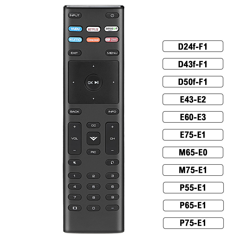 Universal Remote Control, XRT136 for VIZIO All LED LCD HD 4K UHD NEO QLED HDR Smart TVs