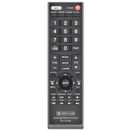 New Toshiba CT-90325 Universal Remote Control for All Toshiba BRAND TV, Smart TV - 1 Year Warranty(TS-12+AL)