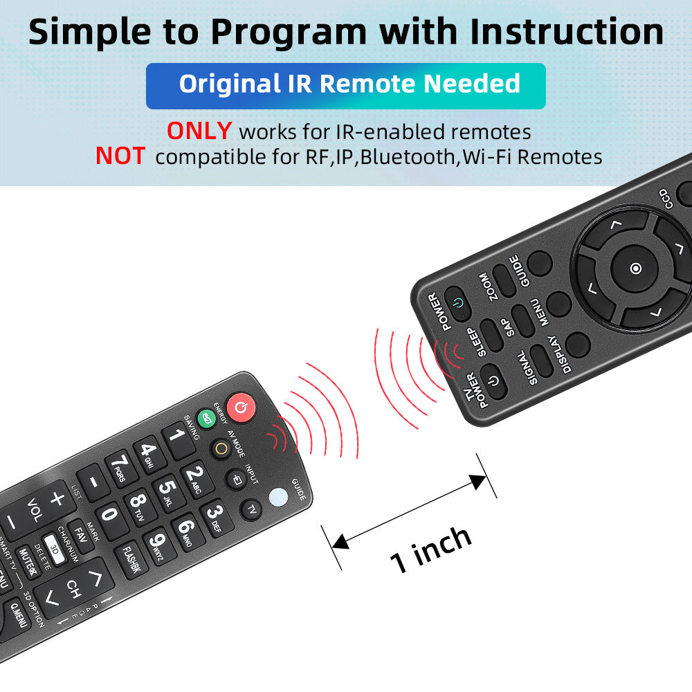 Nettech New LG AKB72915239 Universal Remote Control for All LG Brand TV, Smart TV - 1 Year Warranty(LG-23+AL)