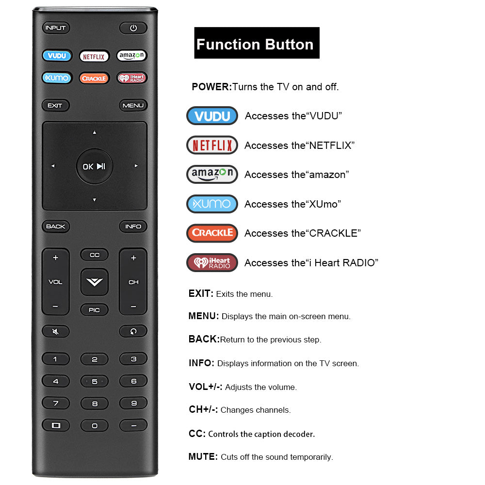 Replacement Remote for Toshiba and Insignia Smart TV  (2023 Updated Edition) [No Voice Search]