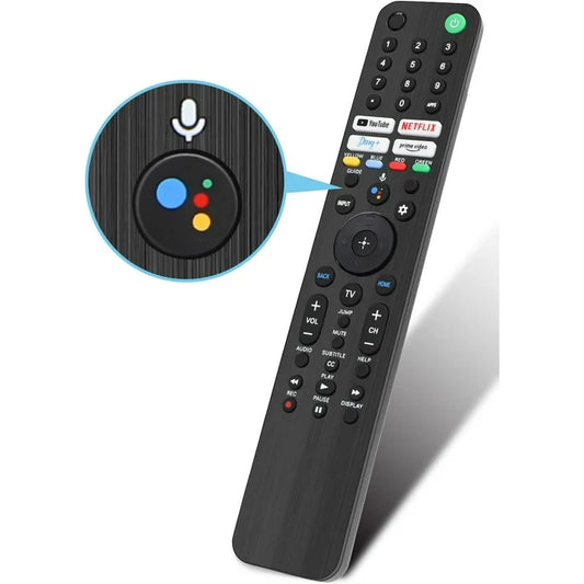 Voice Remote Control RMF-TX520U for Sony TV, Replacement for Sony Bravia OLED LED 4K 8K UHD Smart Google TV, with YouTube, Netflix, Disney+, Prime Video Buttons