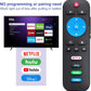 Replacement Remote for All Roku TV, Universal Remote for TCL Roku/Hisense Roku/ONN Roku/Sharp Roku TV with Netflix, Sling, VUDU and Hulu Buttons