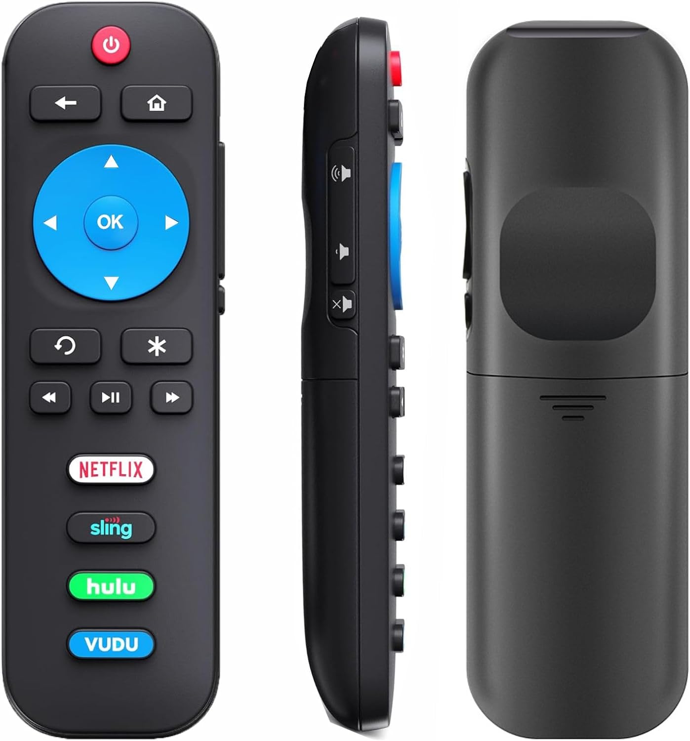 Replacement Remote for All Roku TV, Universal Remote for TCL Roku/Hisense Roku/ONN Roku/Sharp Roku TV with Netflix, Sling, VUDU and Hulu Buttons